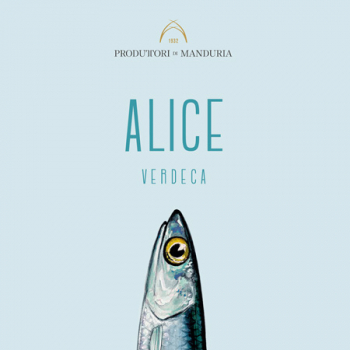 “Alice” Verdeca Salento IGT - 750ml от Produttori di Manduria - Бяло Вино